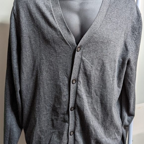 BNWT Club Room V neck Cardigan XXL Gray - Picture 7 of 7